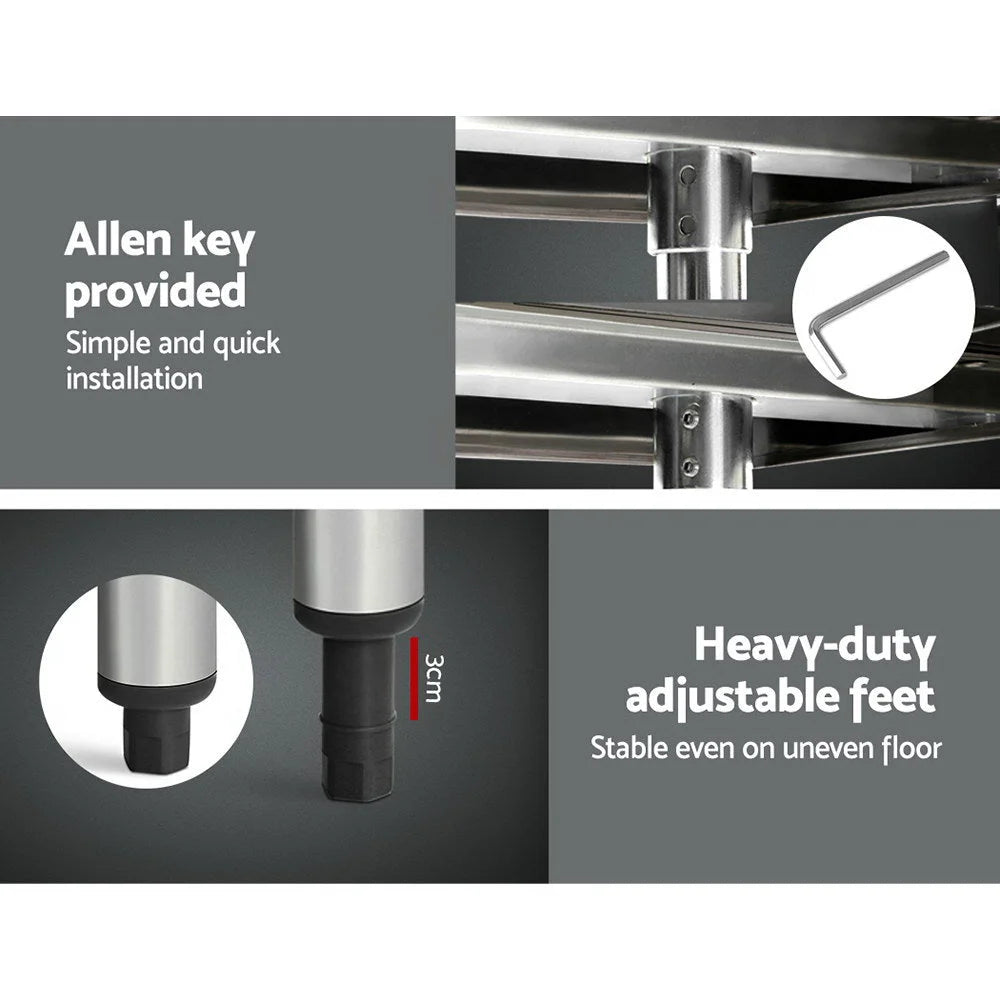 Kitchen Bench Commercial Stainless Steel 1829 x 762mm