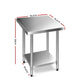 Kitchen Bench Commercial Stainless Steel 762