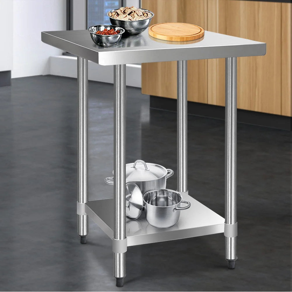 Kitchen Bench Commercial Stainless Steel 762 x 762mm