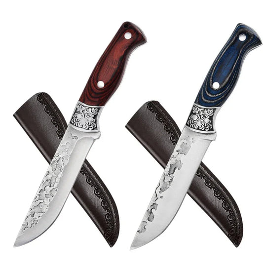 Kitchen Chef Knife Forged Cleaver with Cover - 2PCS