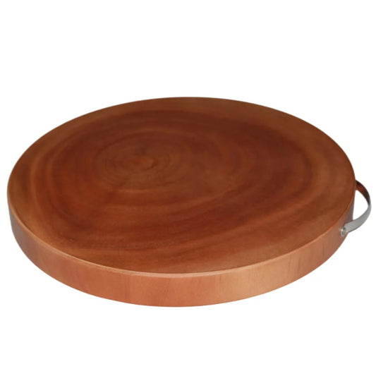 Kitchen Chopping Board Round L Natural Hardwood Hygienic