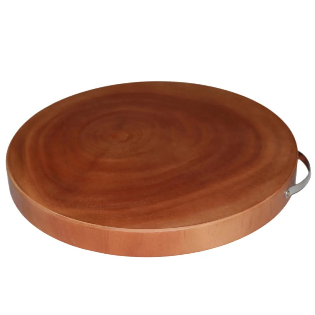 Kitchen Chopping Board Round M Natural Hardwood Hygienic