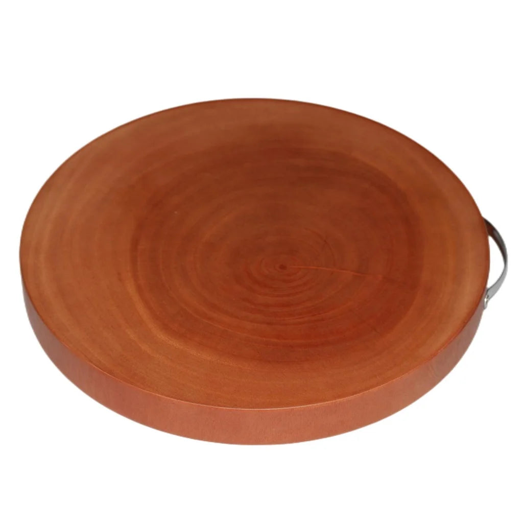 Kitchen Chopping Board Round M Natural Hardwood Hygienic