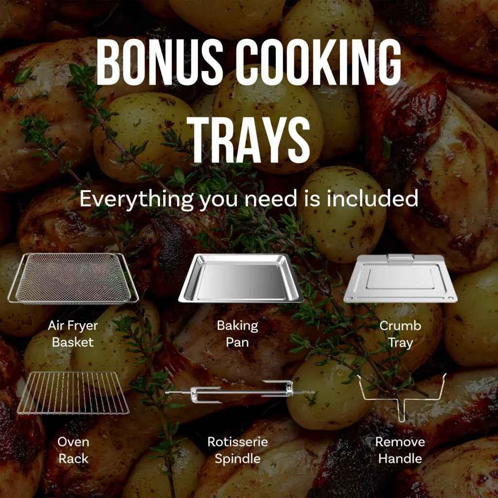 Kitchen Couture 30 Litre Air Fryer Oven 18 Presets 5-in-1