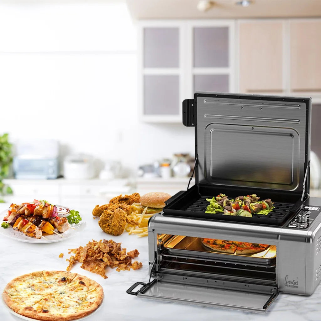 Kitchen Couture 9-In-1 Sensei XL Flip Air Fryer Oven Grill