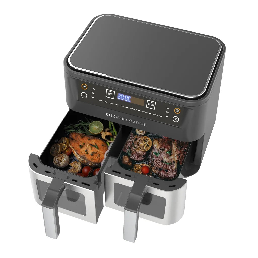 Kitchen Couture Dual View 2 x 5 Litre (10 Litre) Air Fryer