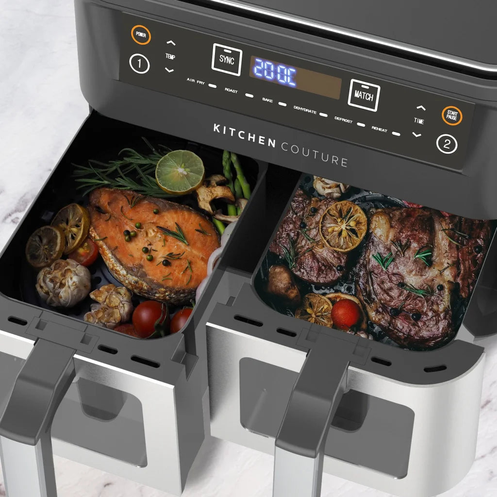 Kitchen Couture Dual View 2 x 5 Litre (10 Litre) Air Fryer