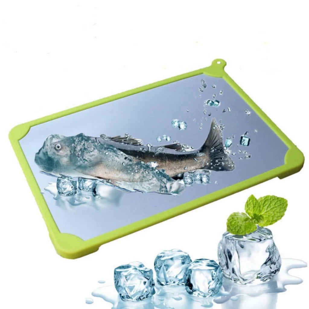 Kitchen Fast Defrosting Tray The Safest Way to Defrost Meat or Frozen Food - Premium