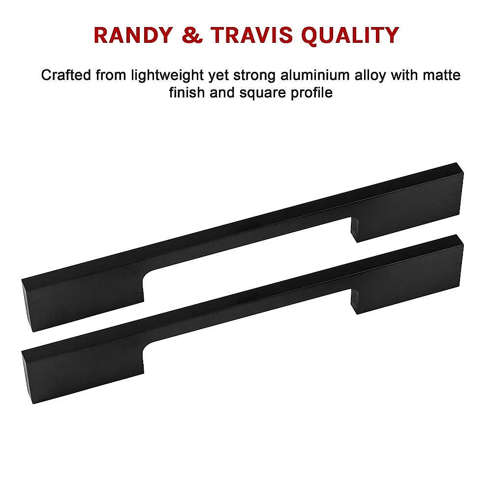 Kitchen Handles 5x 128mm Cabinet Cupboard Drawer Black