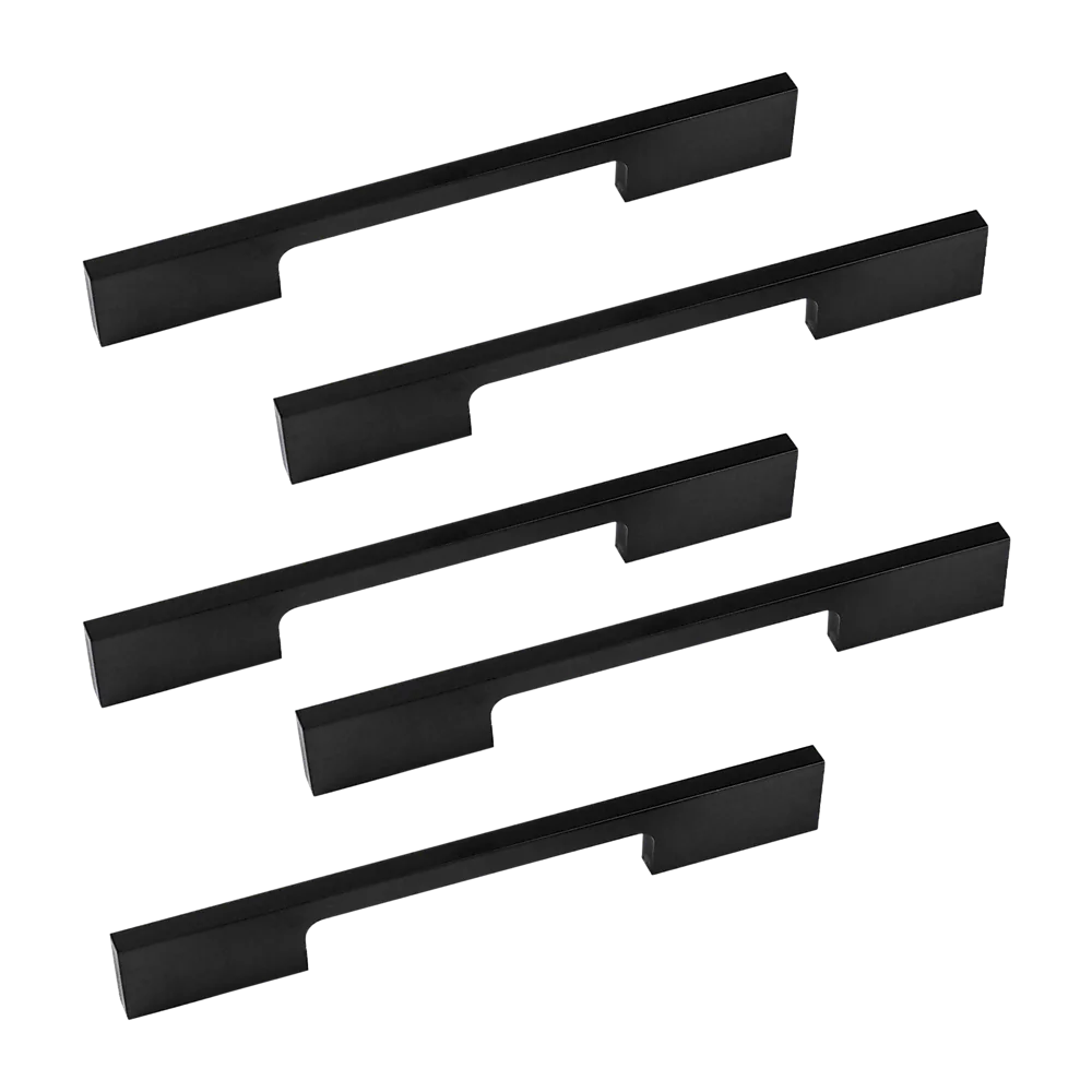 Kitchen Handles 5x 128mm Cabinet Cupboard Drawer Black