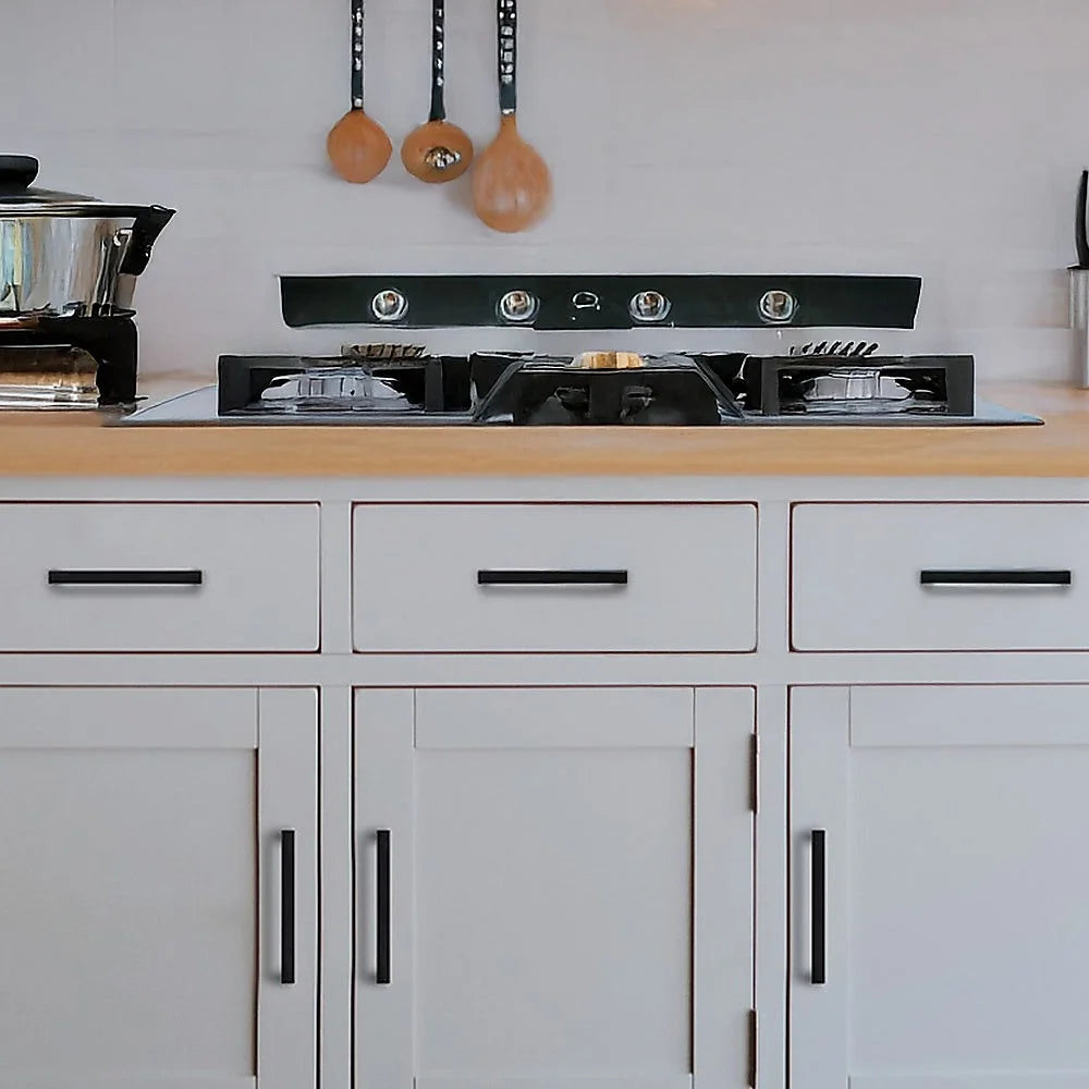 Kitchen Handles 5x 128mm Cabinet Cupboard Drawer Black