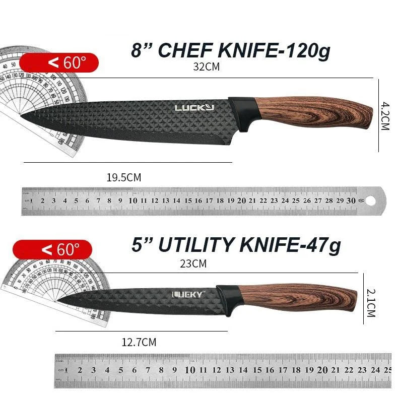 Kitchen Knife Set 6 Pieces Everich Chef Knives Stainless
