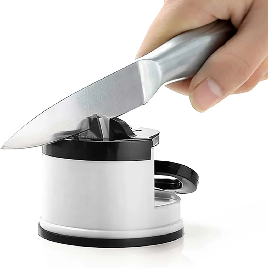 Kitchen Knife Sharpener 3x - Suction Grip Knives Blades