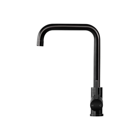 Kitchen Mixer Faucet Tap Swivel Spout Black - Cefito