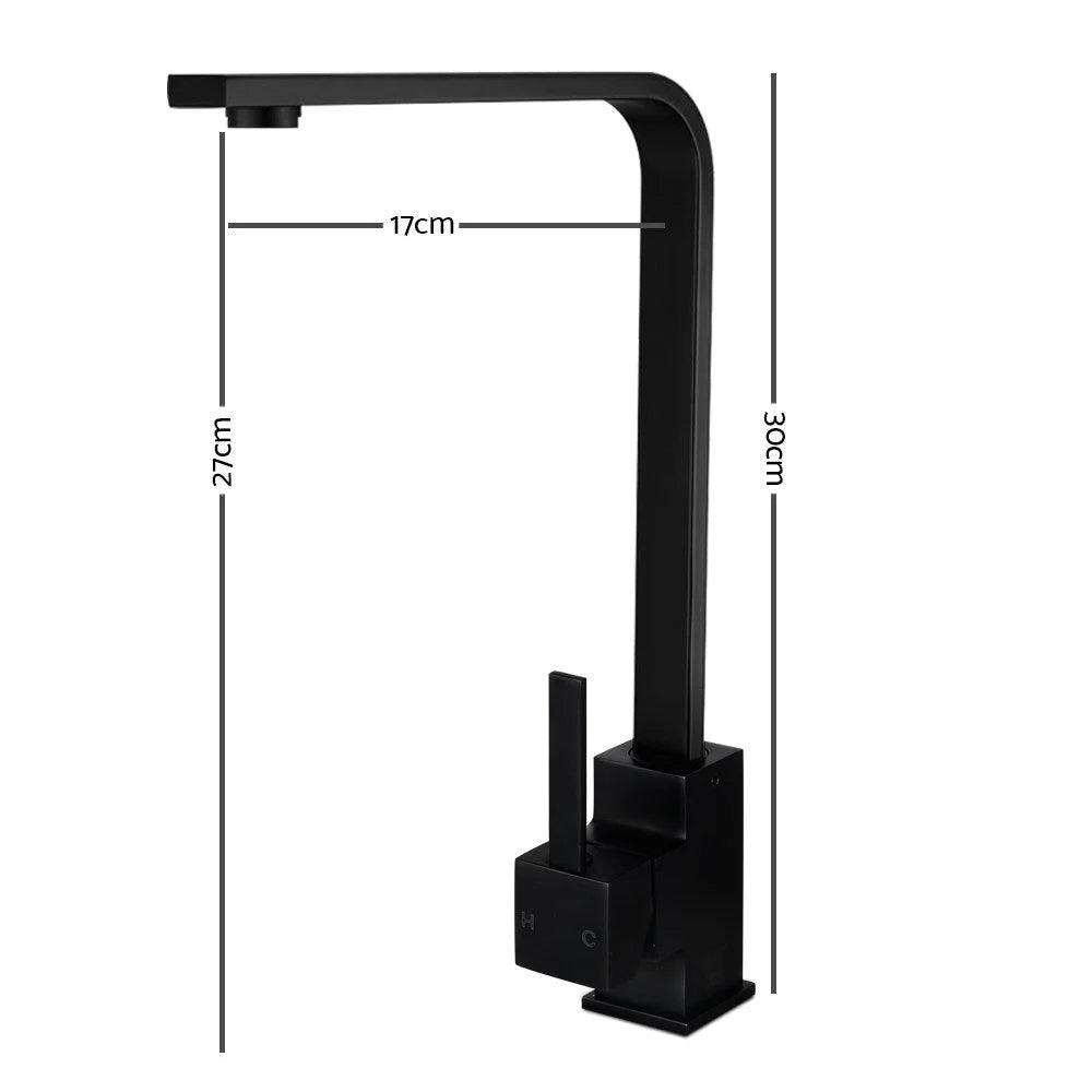 Kitchen Mixer Tap Black - Cefito