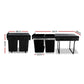 Kitchen Pull Out Bin 2x20L - Black