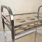 Kitchen Seasoning Cart Premium 2 Tier Stainless Steel 8 Compartment Service Trolley Condiment Holder Spice Bowl