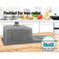Black steel 75cm kitchen sink with stainless sink rim and deep bowl shape