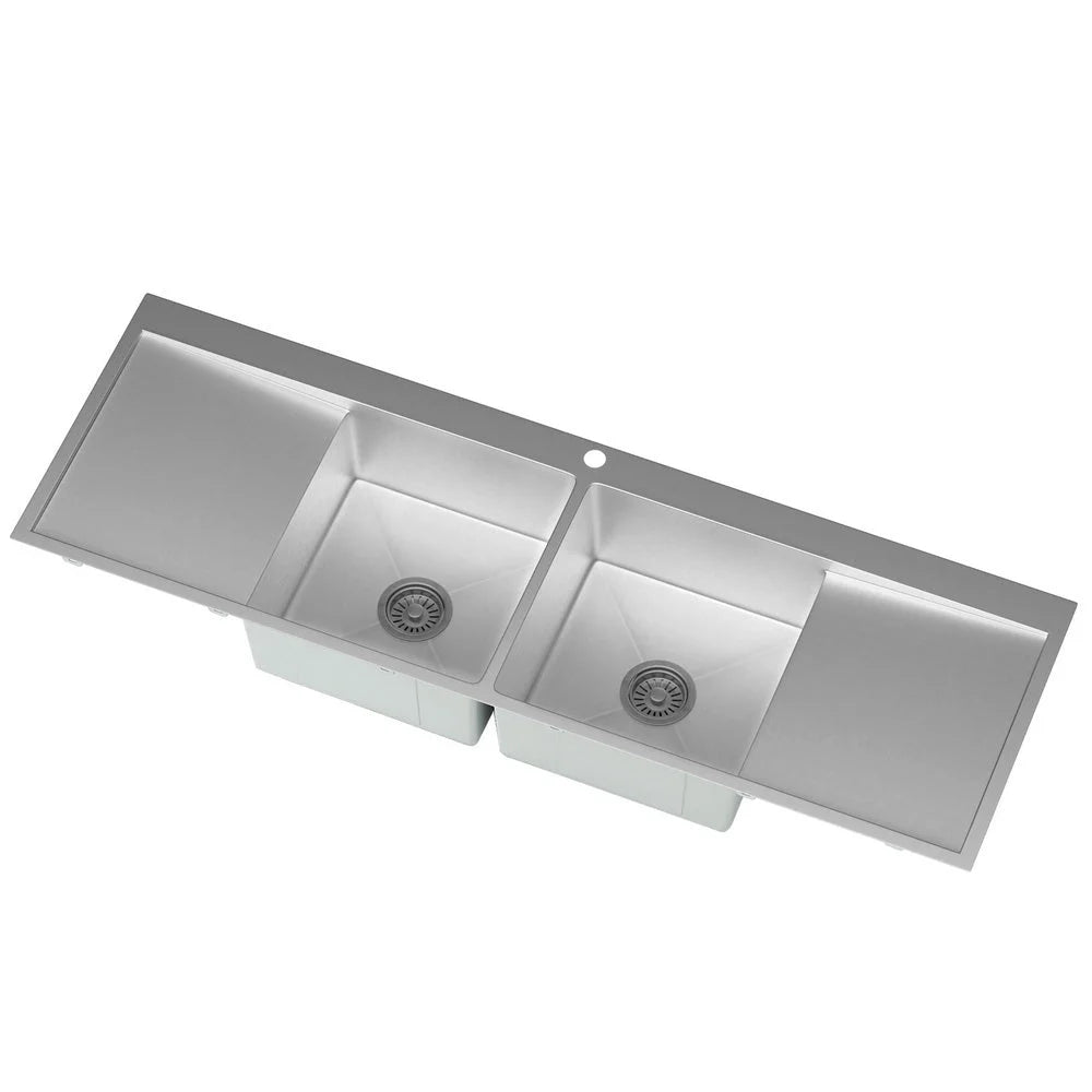 Kitchen Sink Basin Stainless Steel Under/Top/Flush Mount