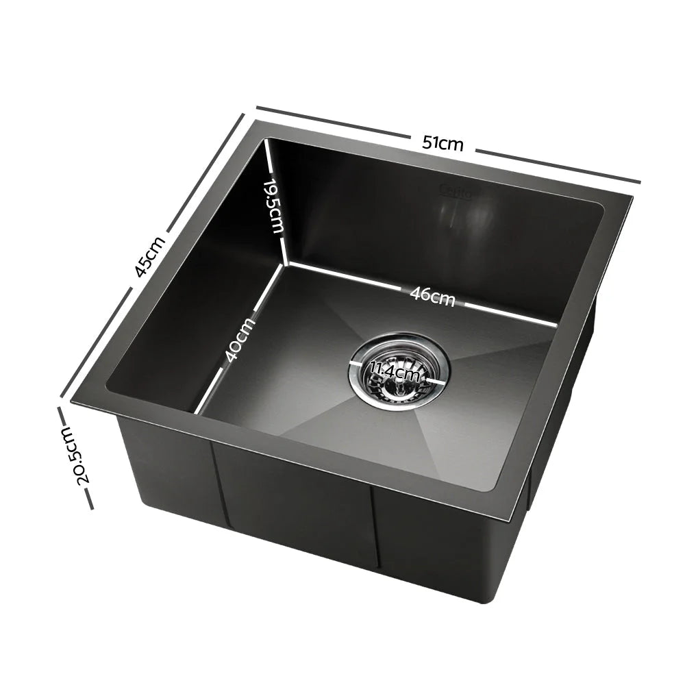 Kitchen Sink Nano Stainless Steel 510x450mm - DIY