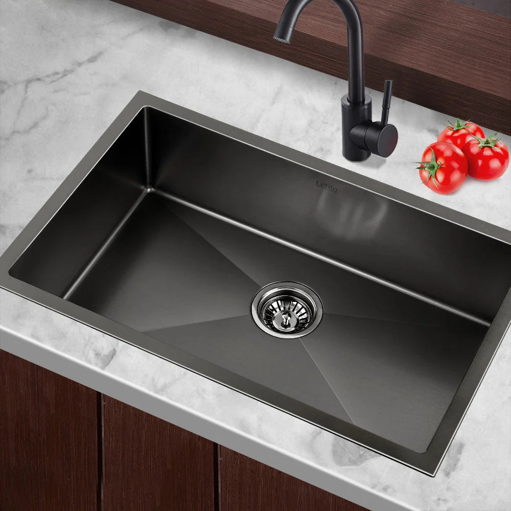 Kitchen Sink Nano Stainless Steel 700x450mm - Artiss
