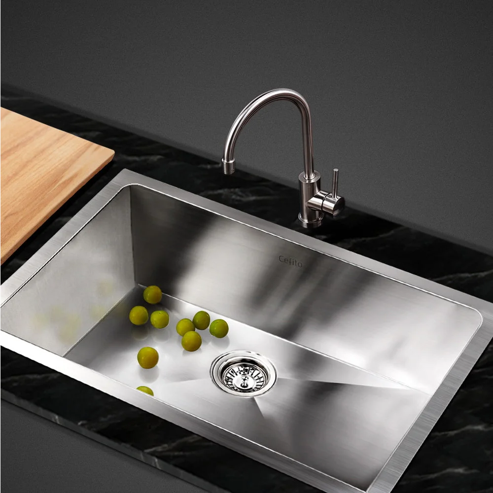 Kitchen Sink Stainless Steel 450x300mm Under/Topmount