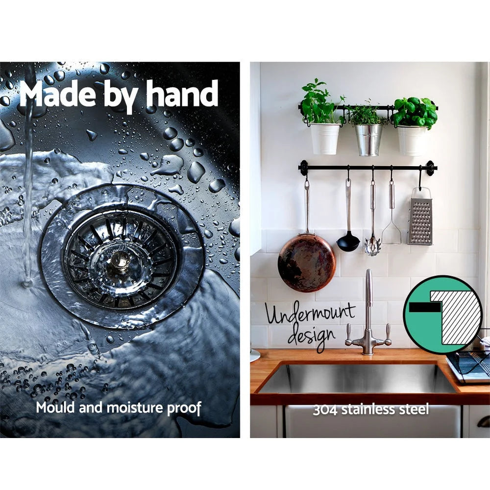 Kitchen Sink Stainless Steel 450x300mm Under/Topmount