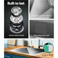 Silver steel 600x450mm kitchen sink stainless with assembled layout and visible hardware