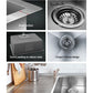 Kitchen sink stainless with clean finish and fitted components