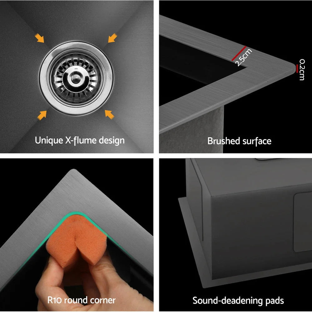 Kitchen Sink Stainless Steel 70X45CM Single Bowl