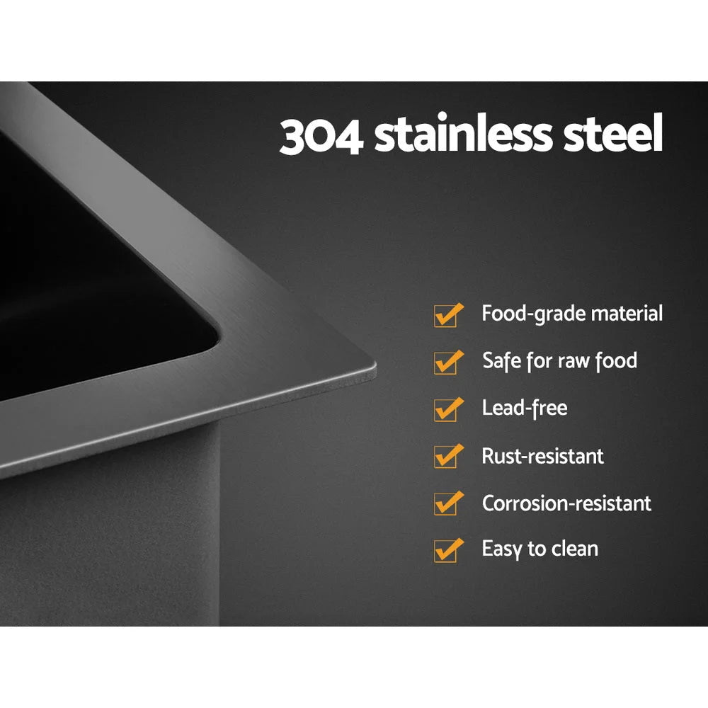 Kitchen Sink Stainless Steel 81X45CM Single Bowl with Drying