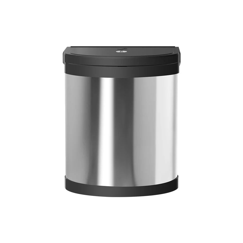 Stainless steel 12l kitchen swing out with pull bin garbage rubbish