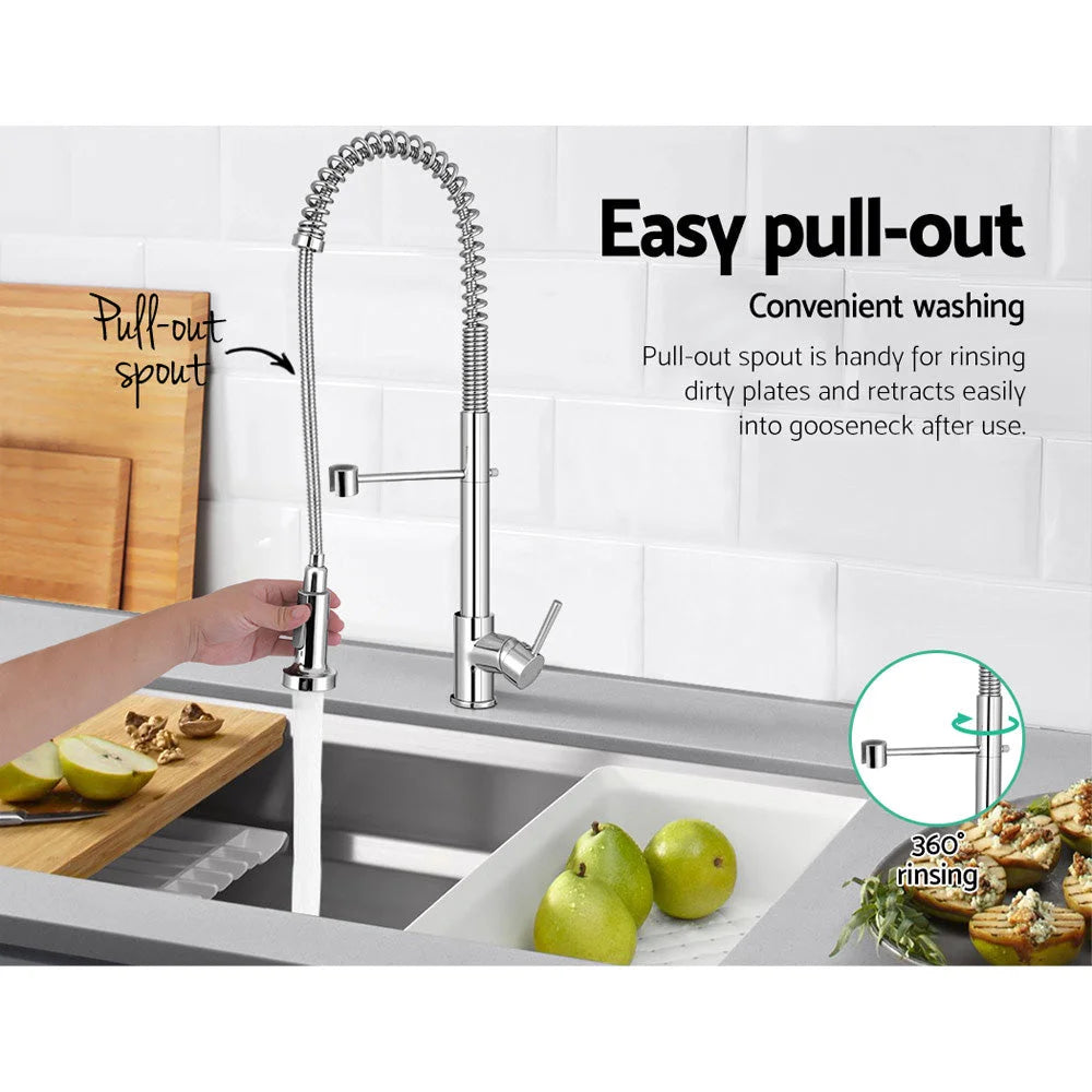 Kitchen Tap Mixer Faucet Taps Pull Out Laundry Bath Sink