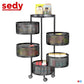 Kitchen Trolley Cart 5-Tier with Wheels for Vegetable &
