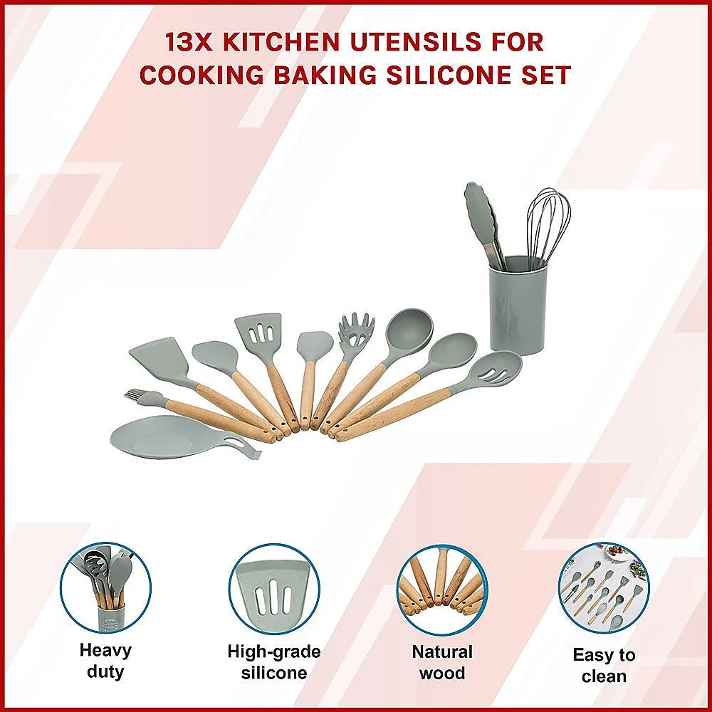 Kitchen Utensils Set 11x for Cooking Baking Silicone