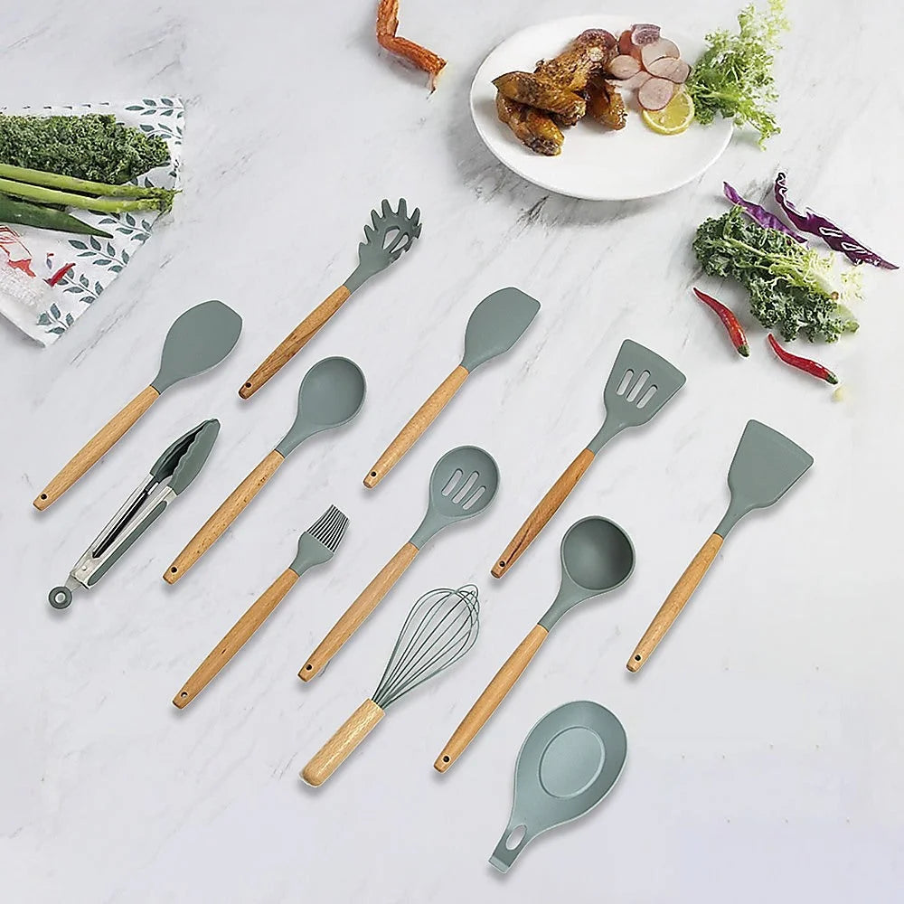 Kitchen Utensils Set 11x for Cooking Baking Silicone