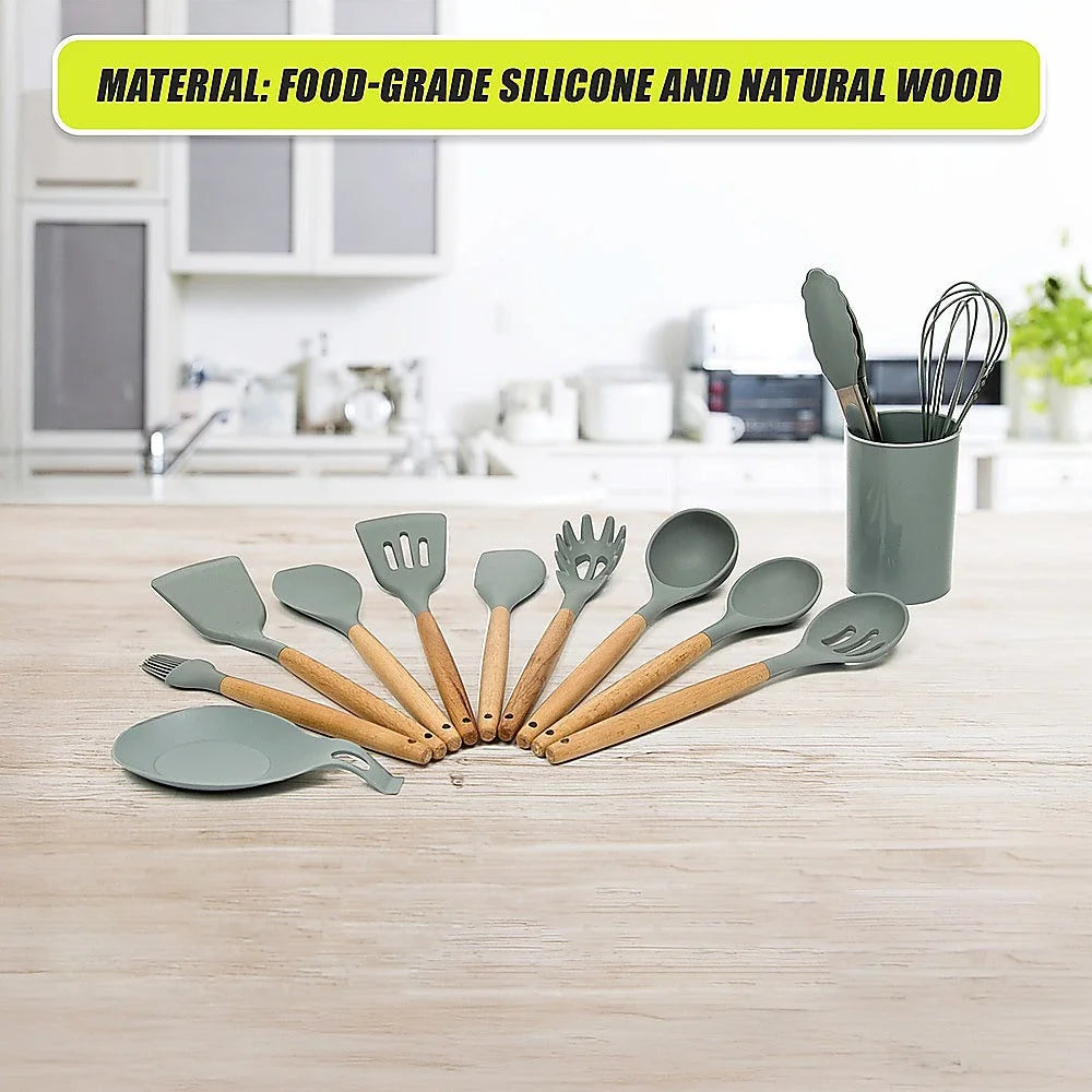 Kitchen Utensils Set 11x for Cooking Baking Silicone