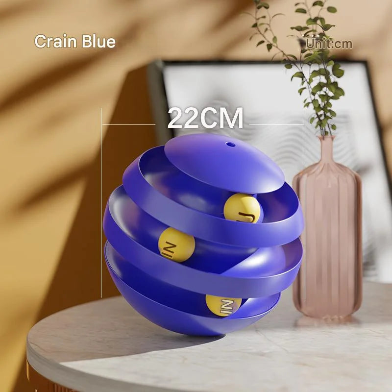 Klein Blue Interactive Cat Scratching Ball Toy