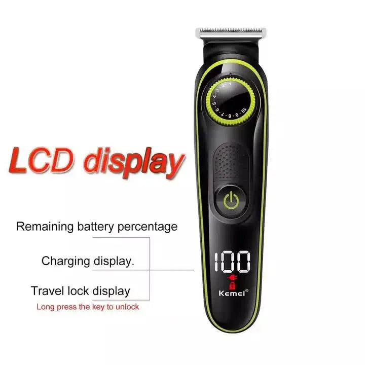KM-696 5-in-1 Multifunctional Hair Clipper - Electric Hair