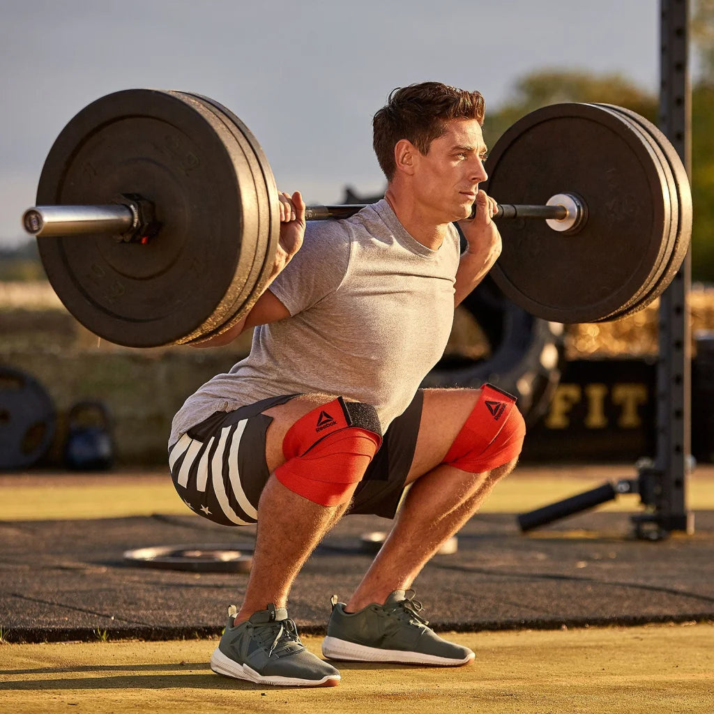 Knee Wraps Red Reebok - Sports & Fitness