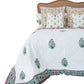 Kolka Kaner Coverlet Bedspread Quilt Doona - Ruby Queen