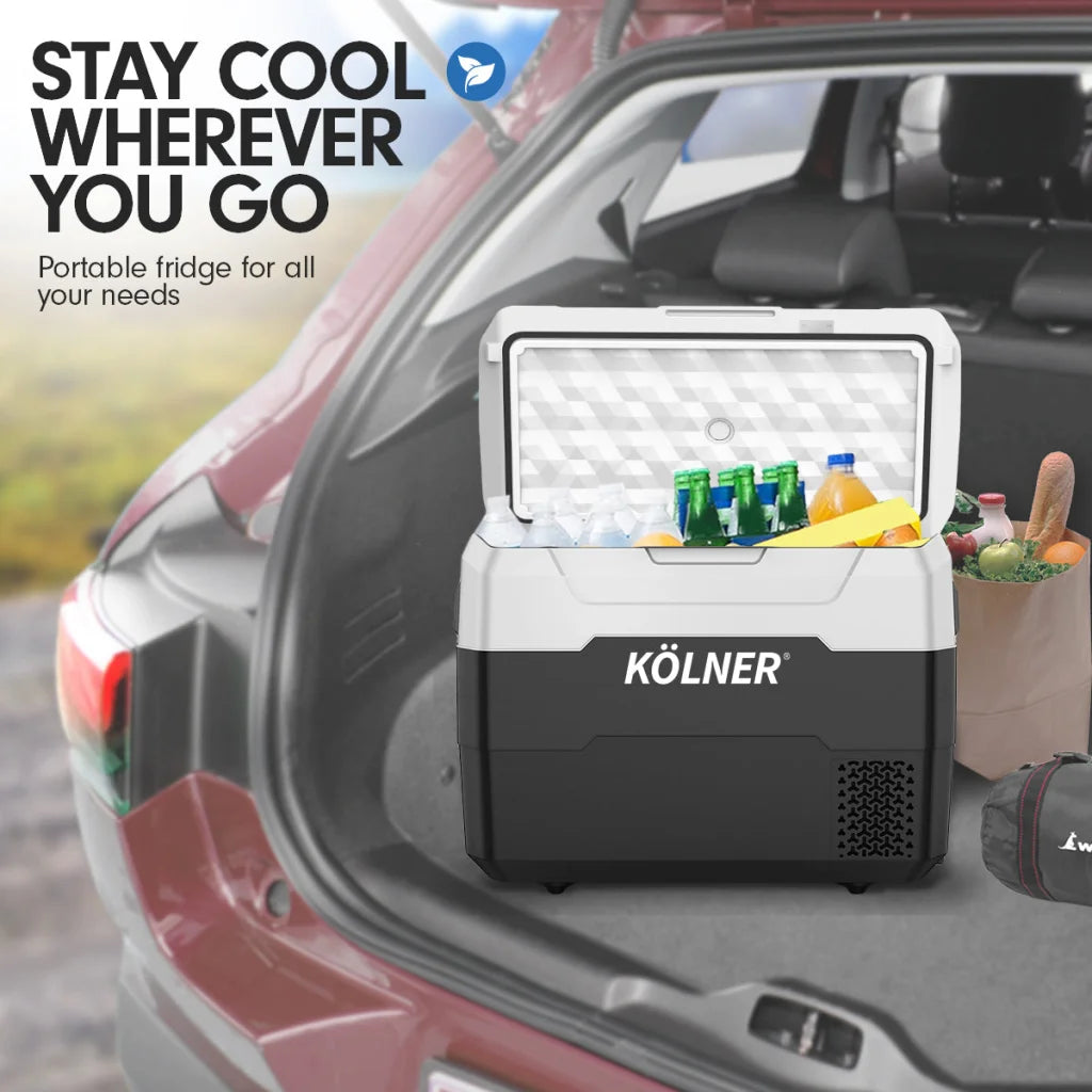 Kolner 40l Fridge Freezer Cooler 12/24/240v Camping
