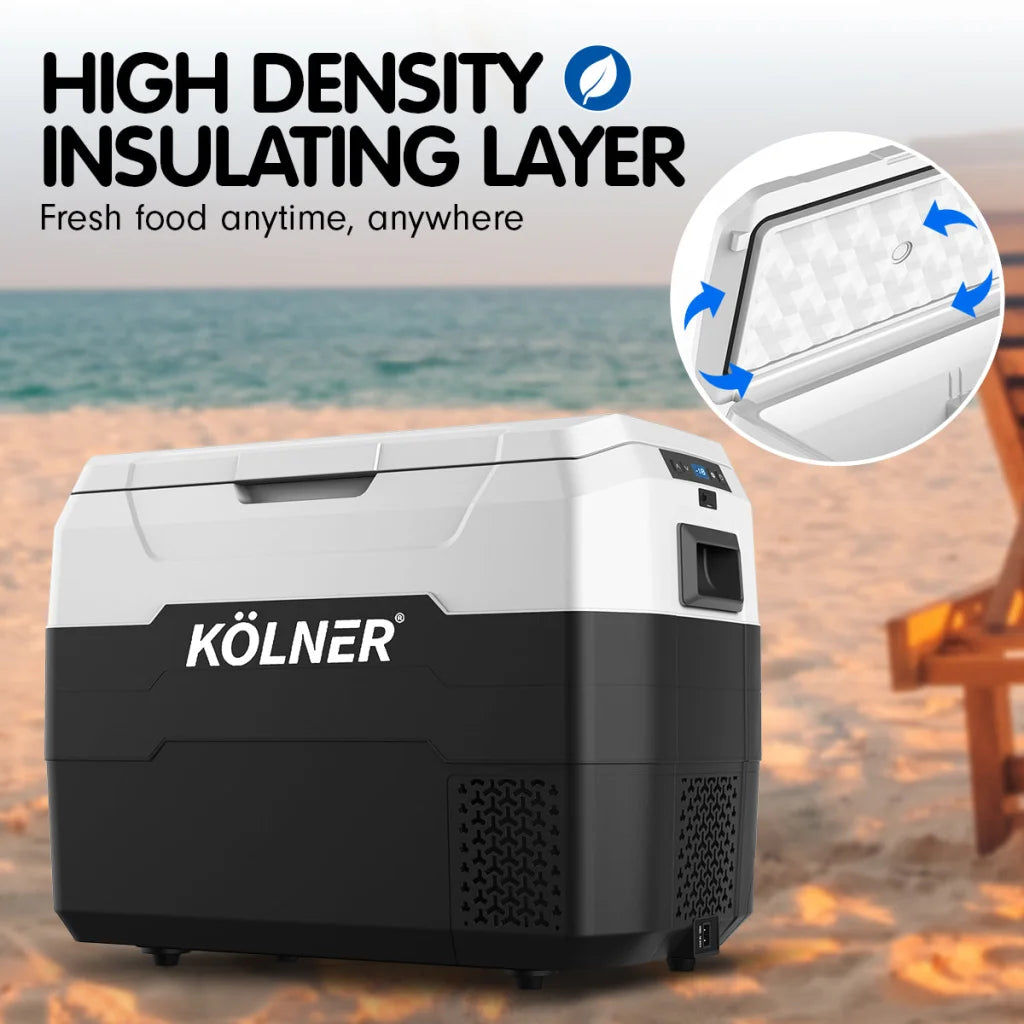 Kolner 40l Fridge Freezer Cooler 12/24/240v Camping