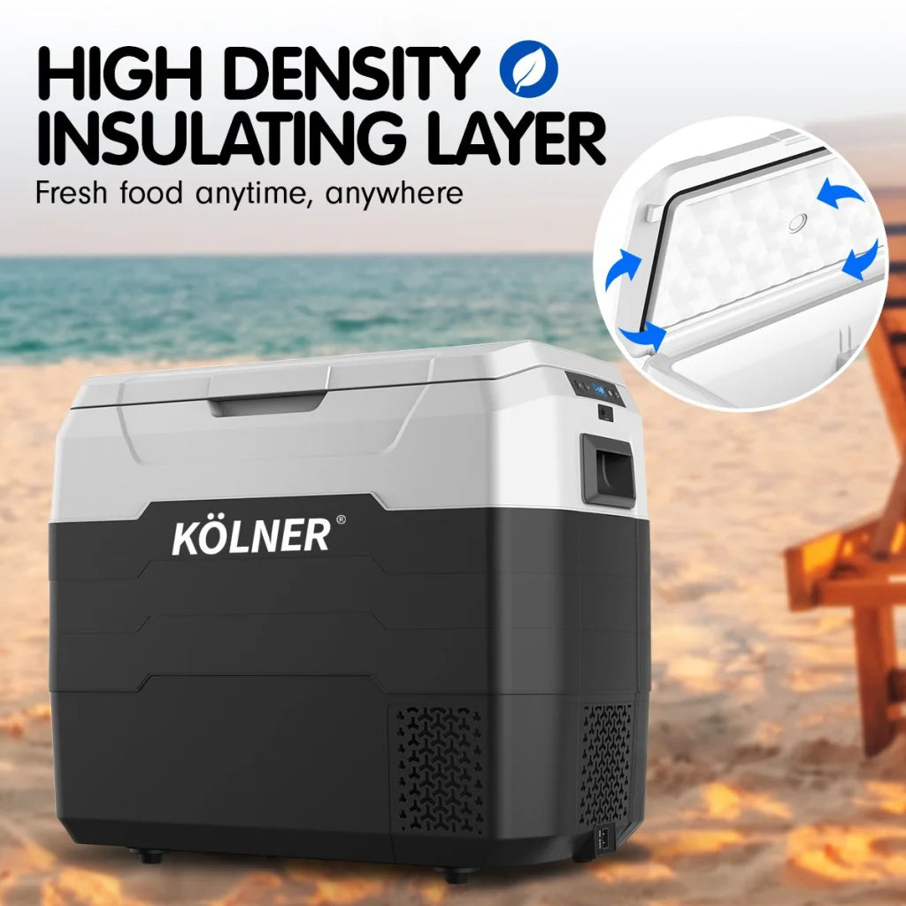 Kolner 50l Fridge Freezer Cooler 12/24/240v Camping
