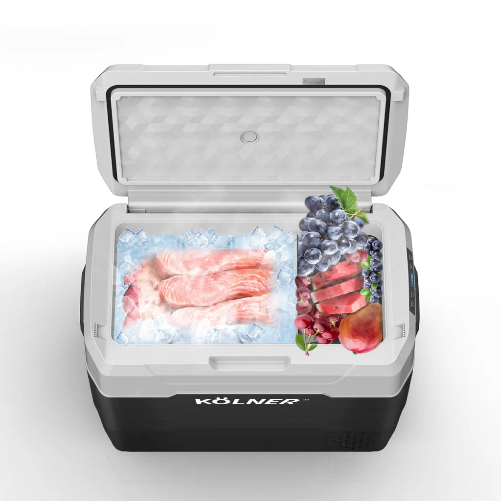 Kolner 50l Fridge Freezer Cooler 12/24/240v Camping