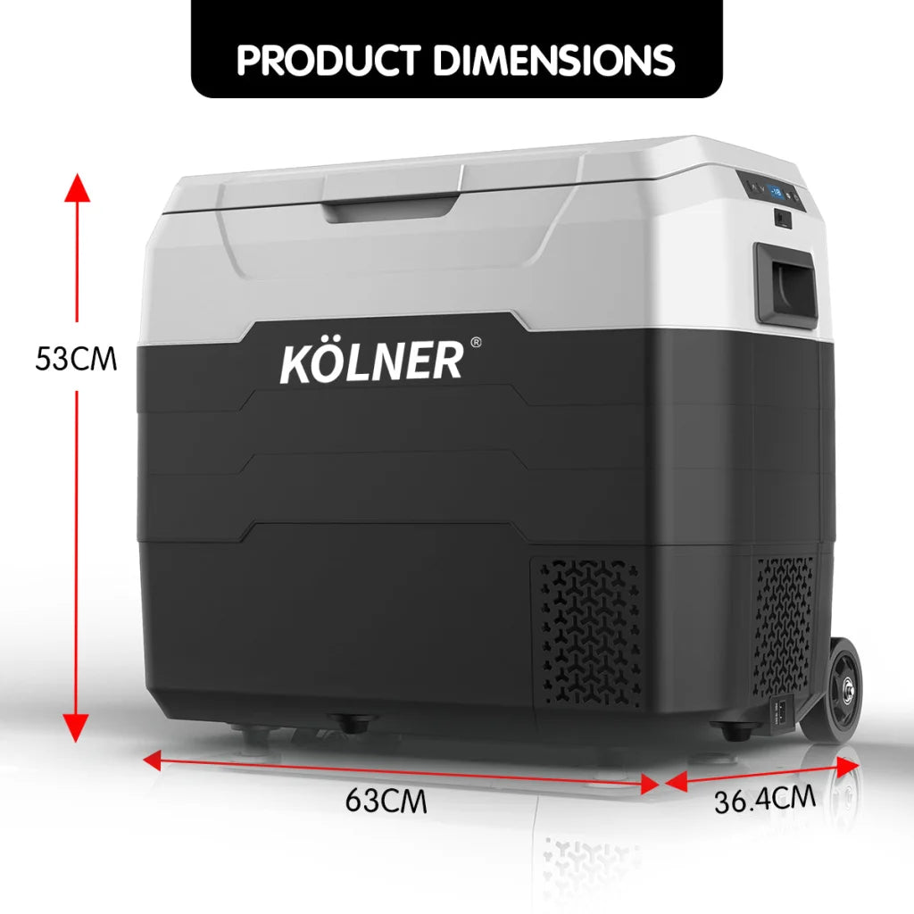 Kolner 50l Fridge Freezer Cooler 12/24/240v Camping