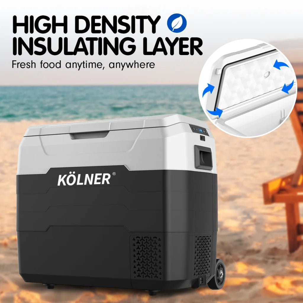 Kolner 50l Fridge Freezer Cooler 12/24/240v Camping
