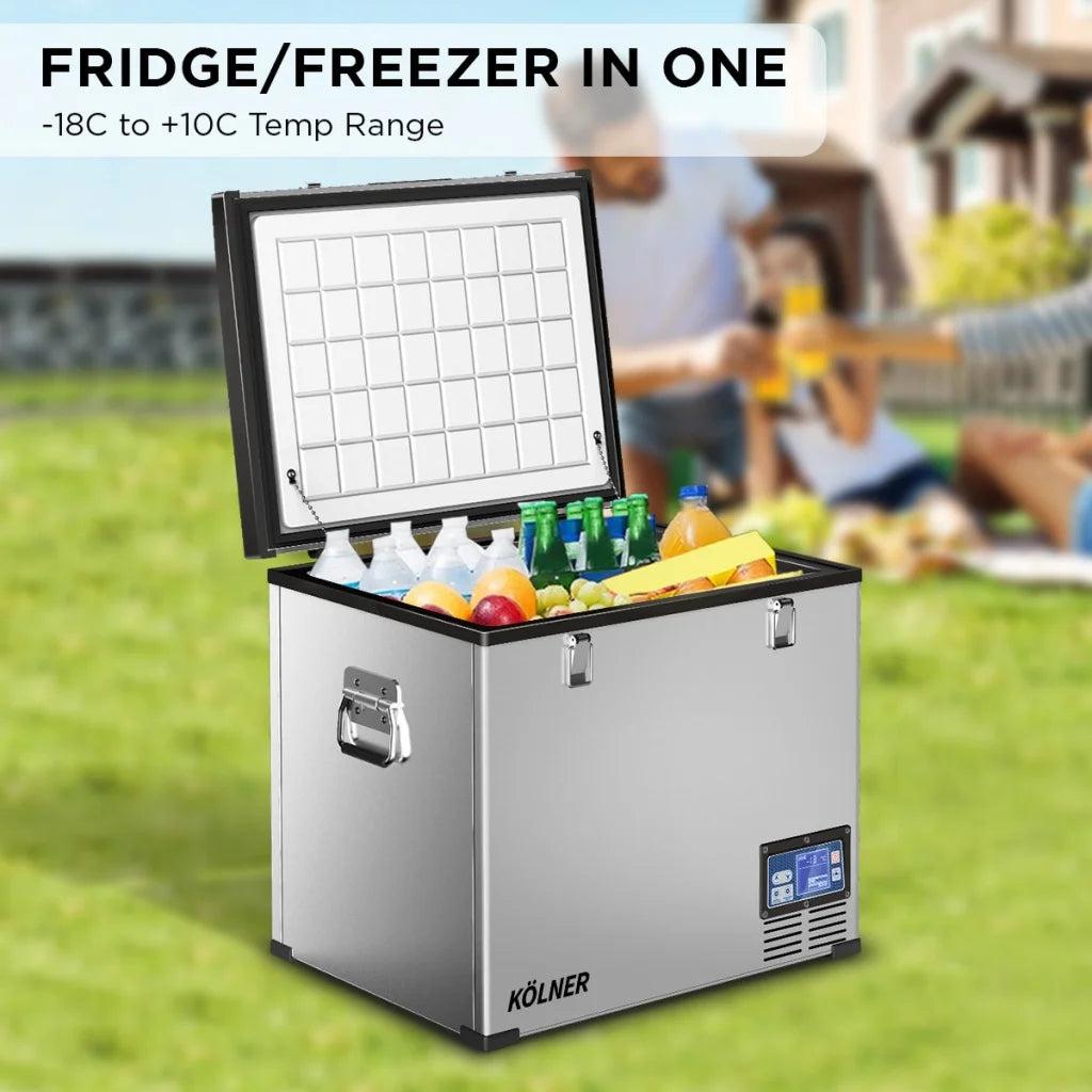 Kolner 75l Portable Fridge Chest Freezer With Lcd Panel