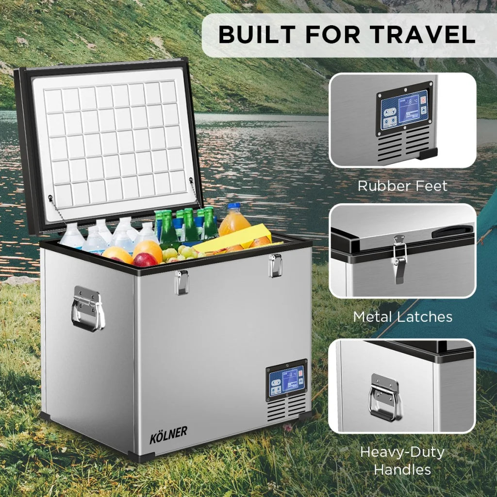Kolner 75l Portable Fridge Chest Freezer With Lcd Panel
