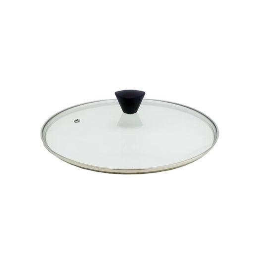 KOMAN 26cm Stainless Steel Glass Lid with Bakelite Handle